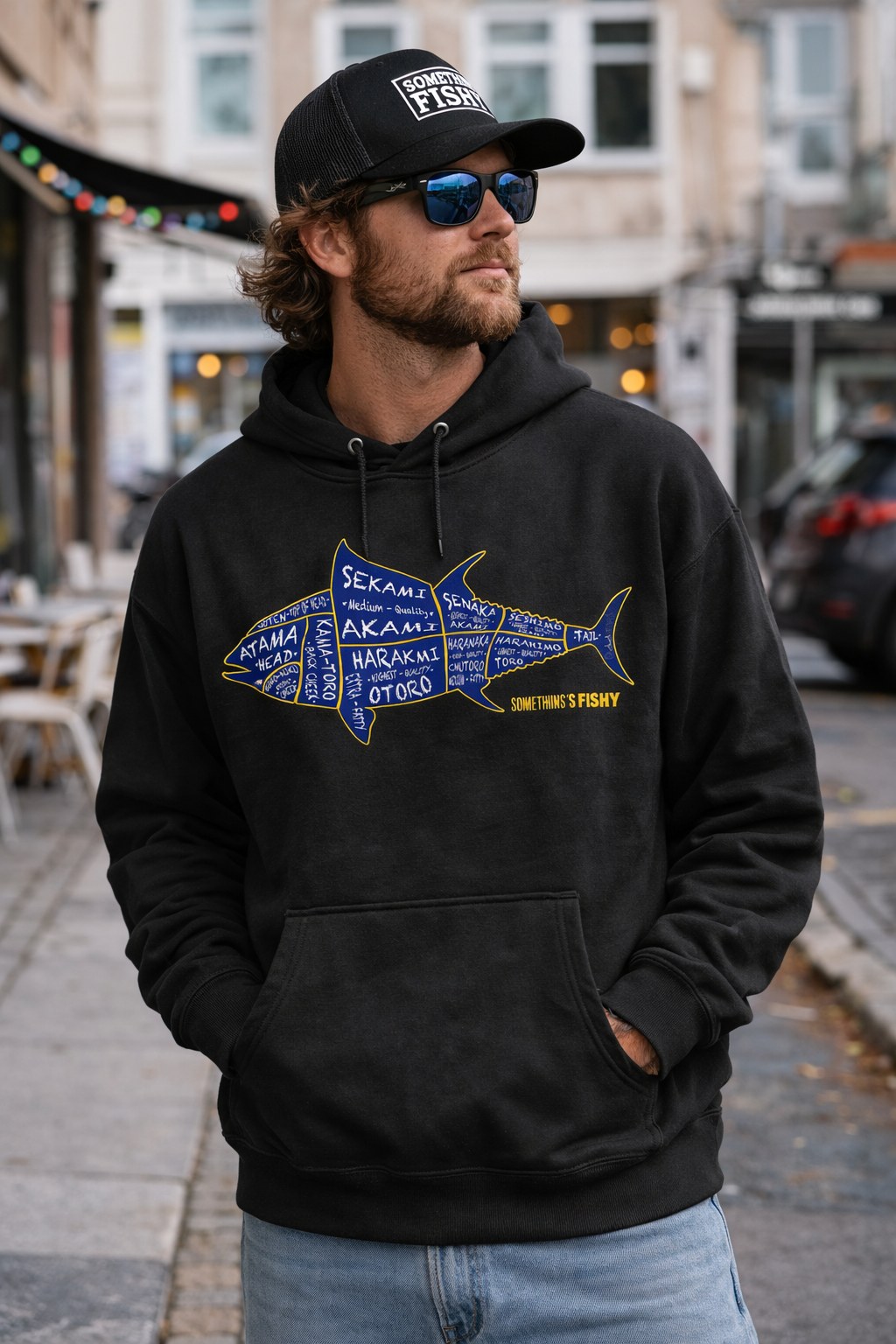 Tuna Cuts Fishing Hoodie